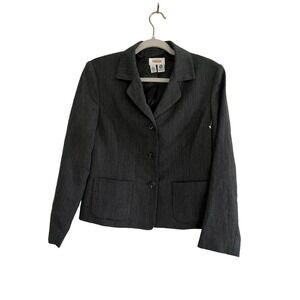 Women’s Talbots Grey Blazer Wool Size 6 Petite